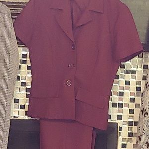 2-Piece Magenta Pantsuit